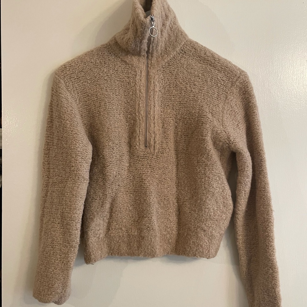 Wilfred free aritzia half zip sweater